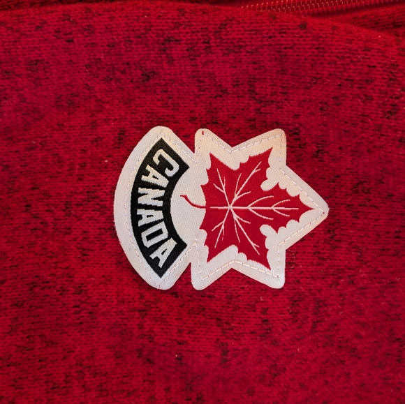 Hudson’s Bay Team Canada Olympic Zip Jacket Women’s M Red Official Outfitter HBC - Picture 8 of 13